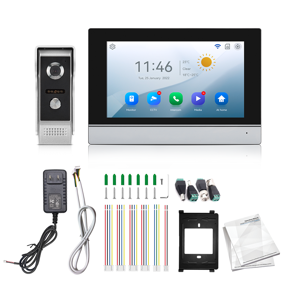 Home Security Tech - 7Inch IPS Screen 2MP Tuya Remote