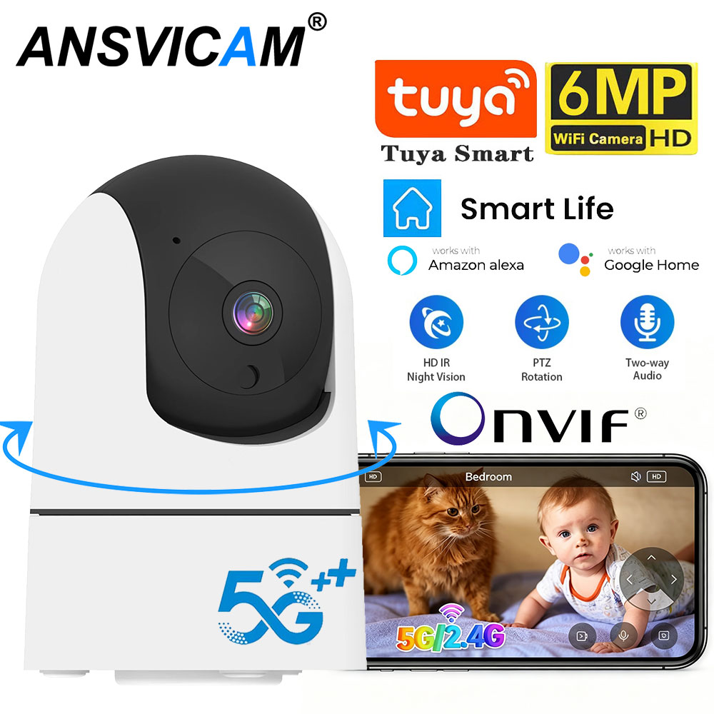2K 6MP Mini 5G Wifi Tuya IP  C - Home Security Google Camera 评论和价格