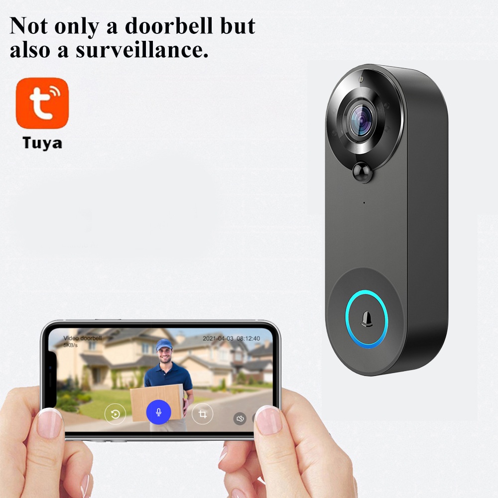 Tuya 1080P Wireless WIFI Doorb - Home Security Tech 评论和价格
