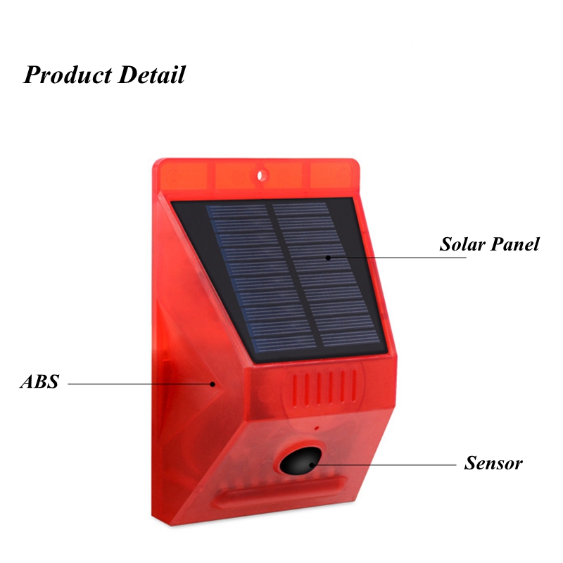 Solar Alarm Lamp Remote Contro - Home Yard Security 评论和价格