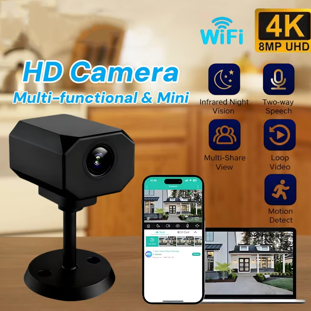 4K HD WiFi Security Camera for - Home Security Monitoring 评论和价格