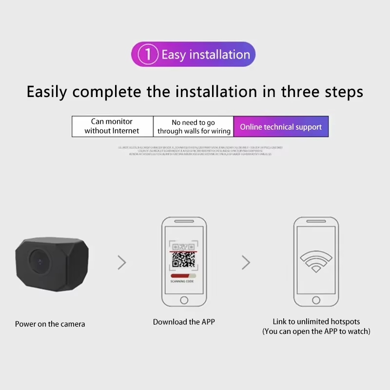 4K HD WiFi Security Camera for - Home Security Monitoring 评论和价格