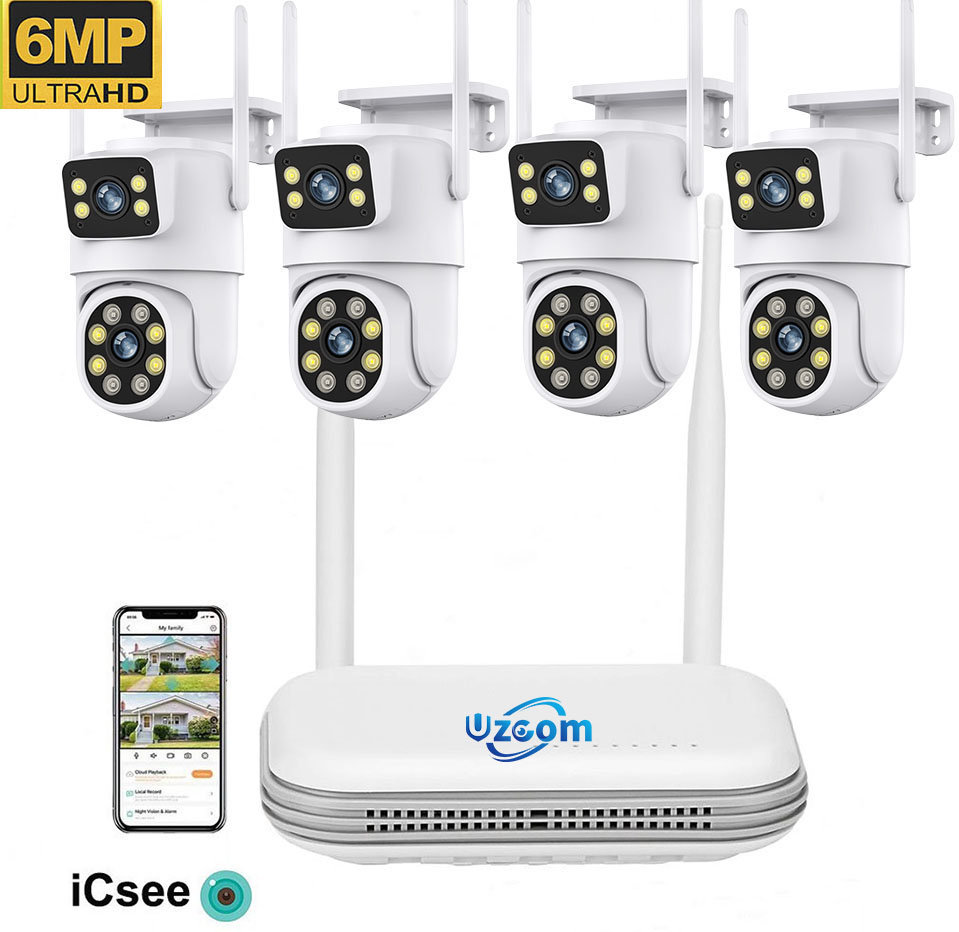 8CH 6MP Outdoor IP Camera Wifi - Home Security Video Systems 评论和价格