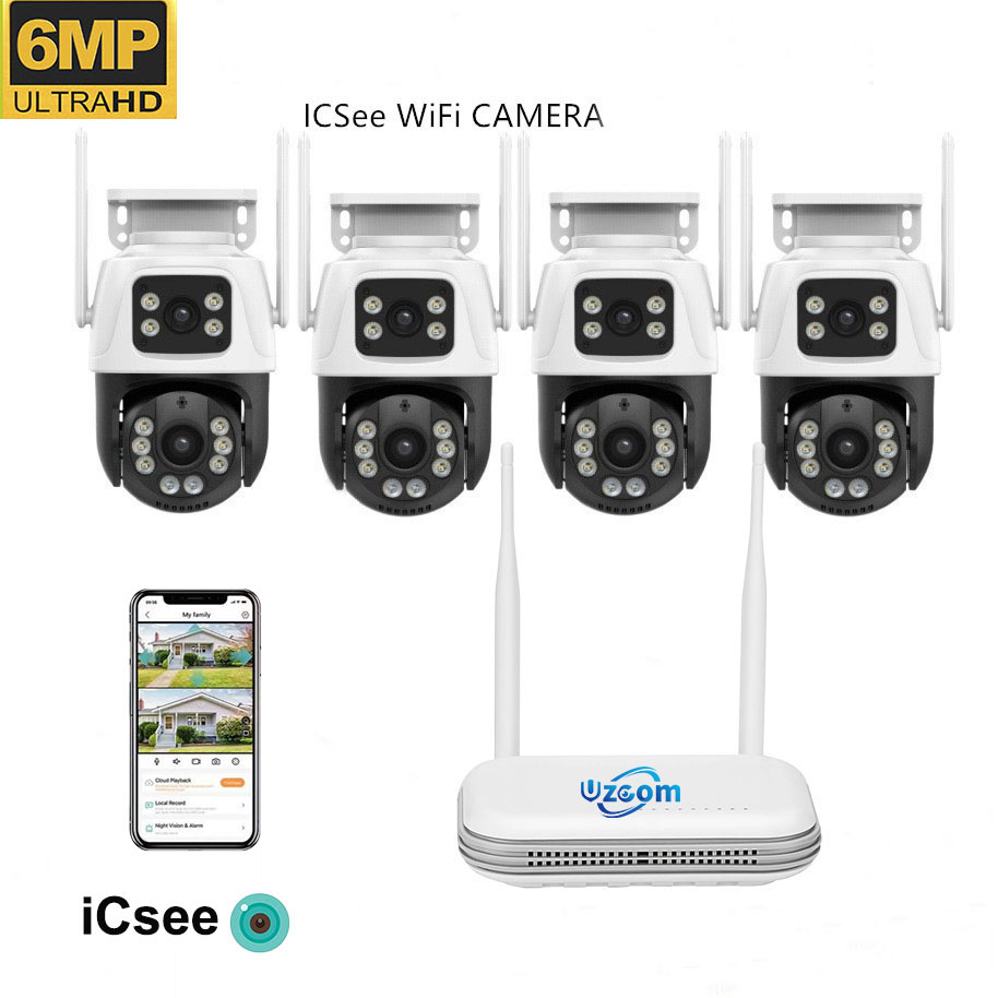 8CH 6MP Outdoor IP Camera Wifi - Home Security Video Systems 评论和价格