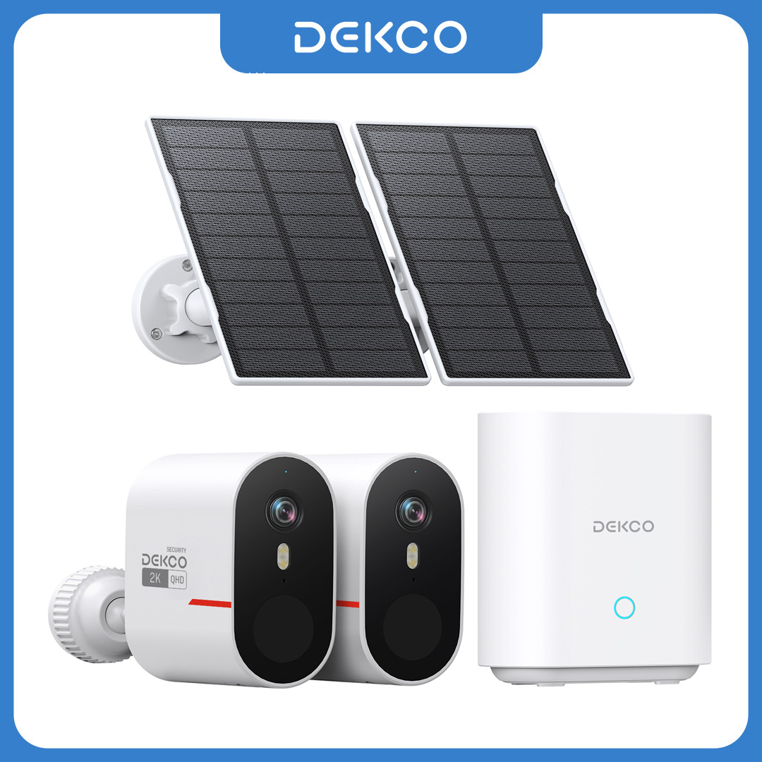 Dekco 3MP WiFi Solar Camera Sy - Home Security Google Camera 评论和价格