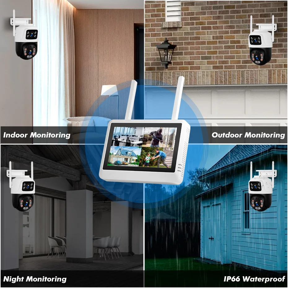 FUERS 8CH Wireless NVR Securit - Home Security Video Systems 评论和价格
