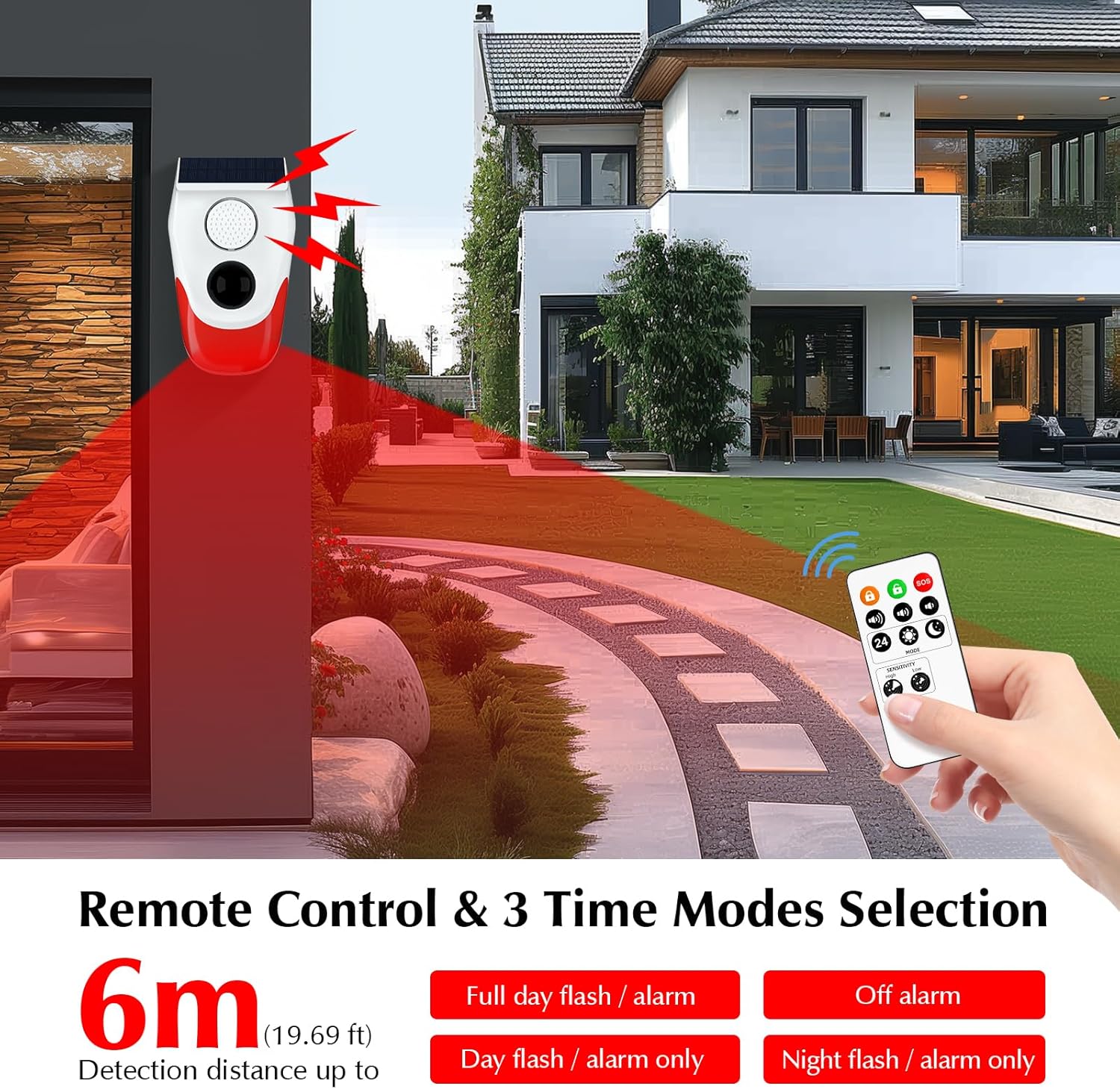 Solar Motion Sensor Outdoor Al - Solar Security Light 评论和价格