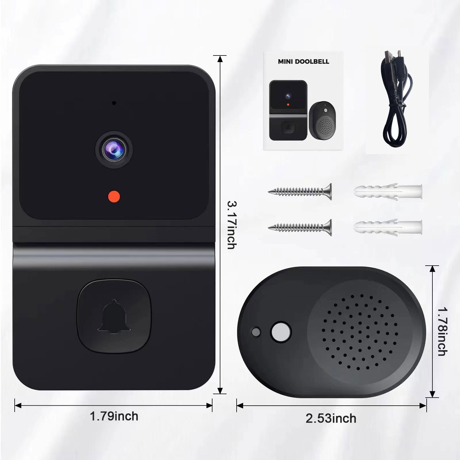 WiFi Video Doorbell Smart Home - Home Security Ring Camera 评论和价格