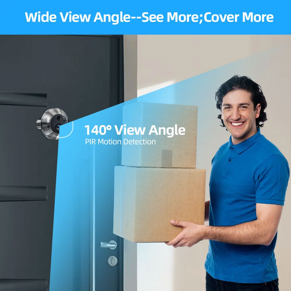 Tuya Smart 5MP Peephole Door C - Home Security Google Camera 评论和价格