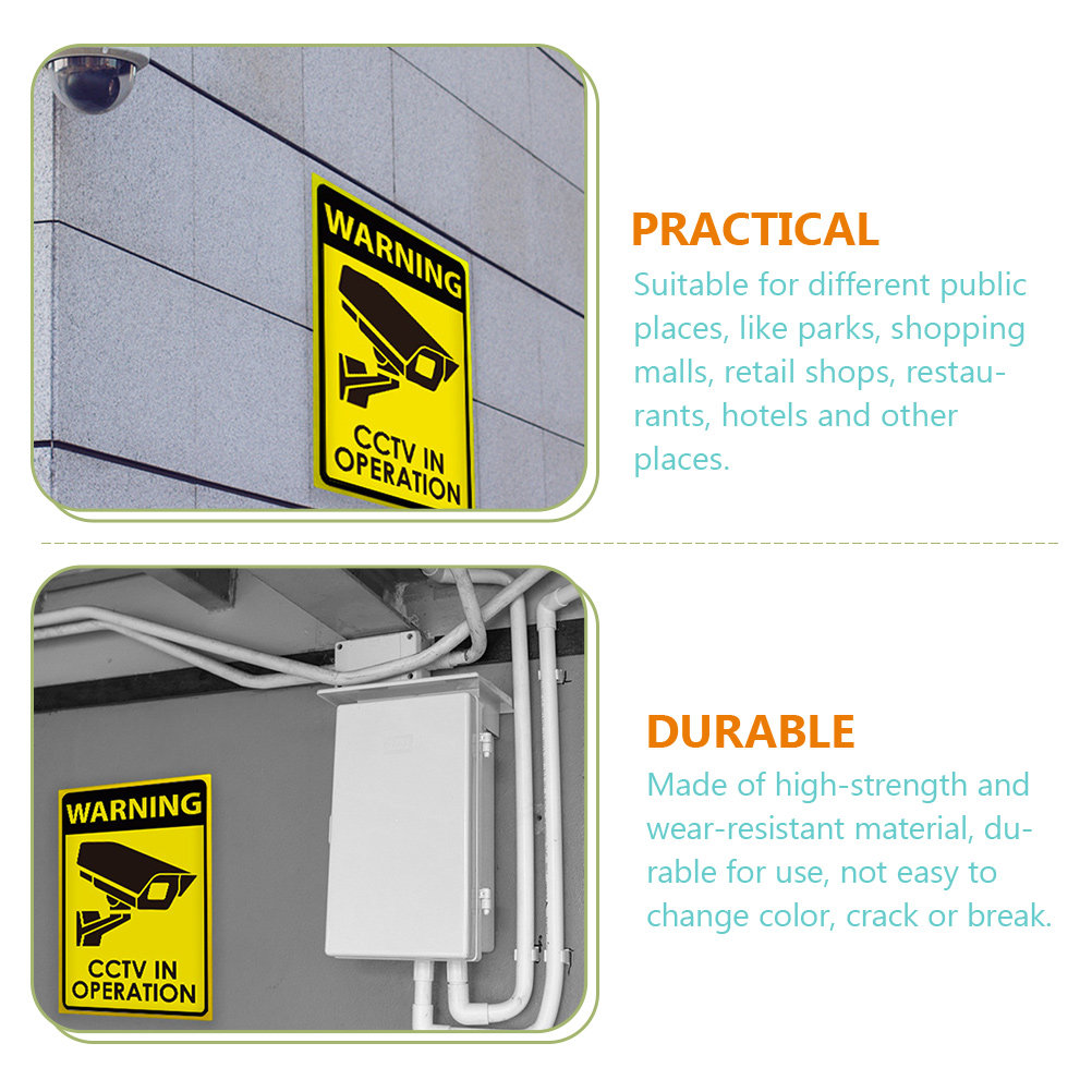Acrylic Security Camera Warnin - Home Yard Security 评论和价格