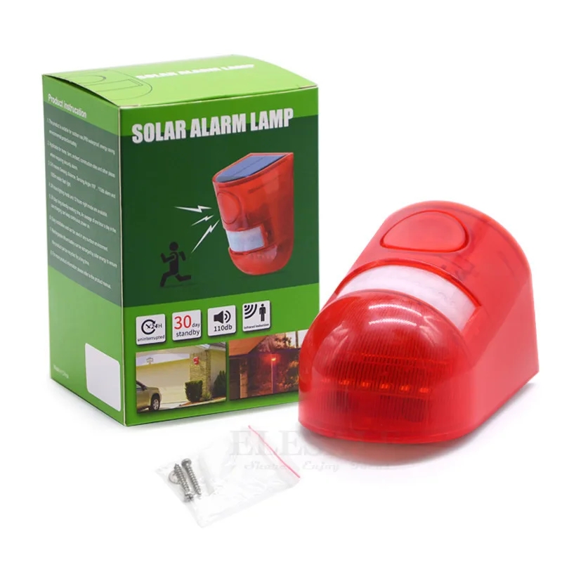 Waterproof Solar Powered Alarm - Solar Security Light 评论和价格