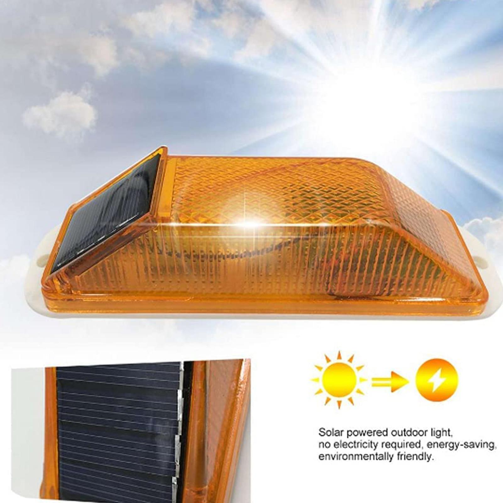 LED Solar Strobe Warning Lamp  - Solar Security Light 评论和价格