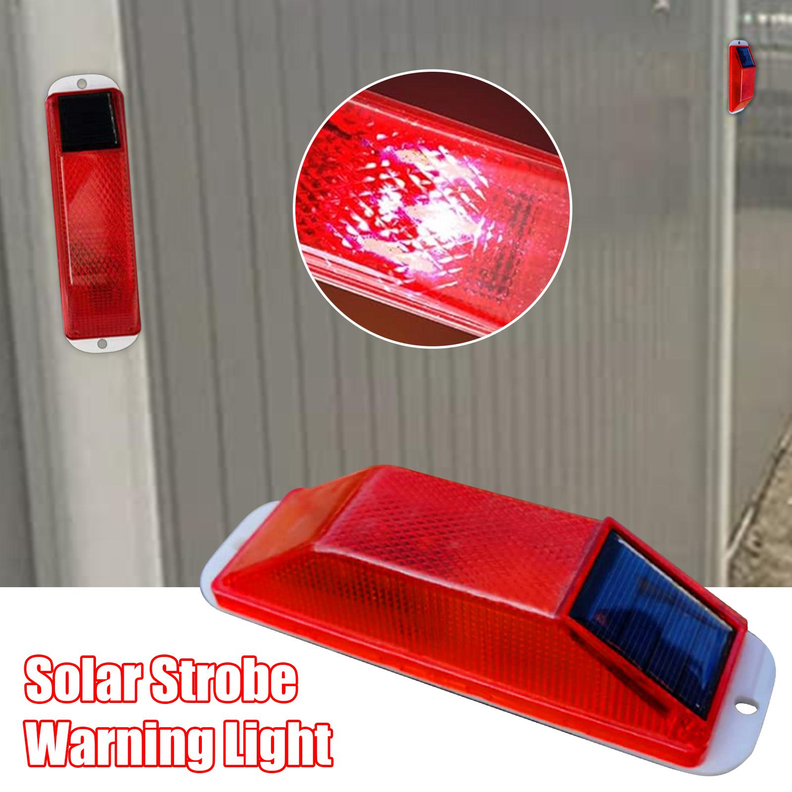 LED Solar Strobe Warning Lamp  - Solar Security Light 评论和价格
