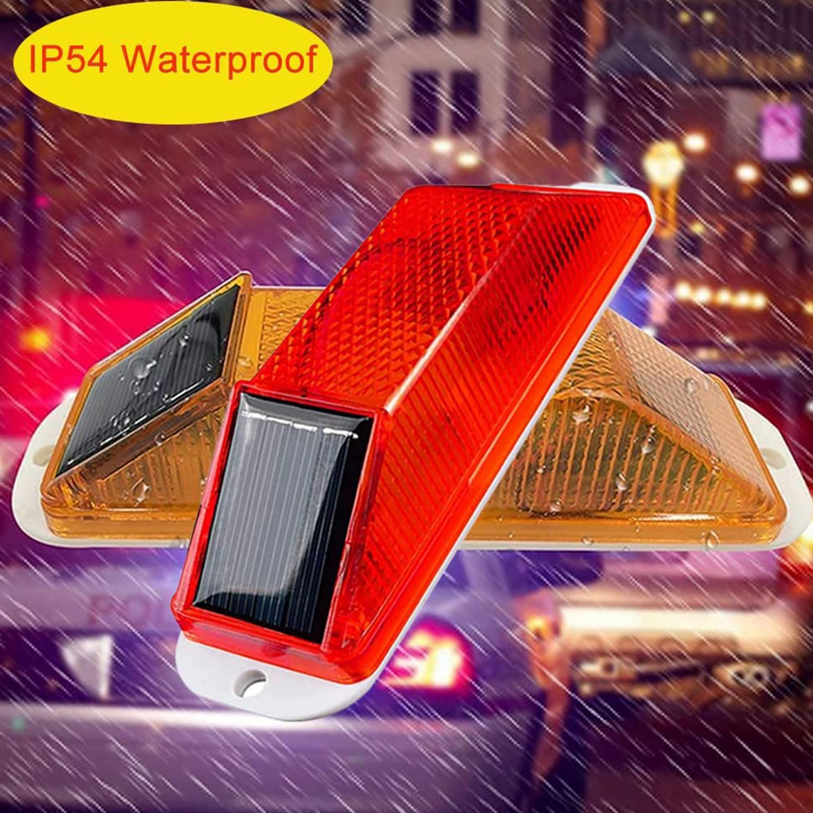 LED Solar Strobe Warning Lamp  - Solar Security Light 评论和价格