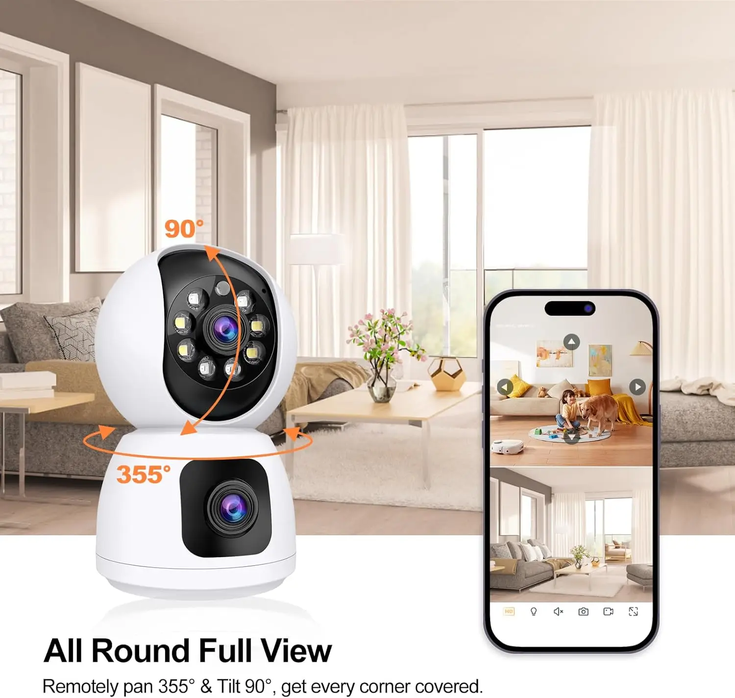 Tuya  4K 8MP HD WiFi Camera In - Home Security Google Camera 评论和价格