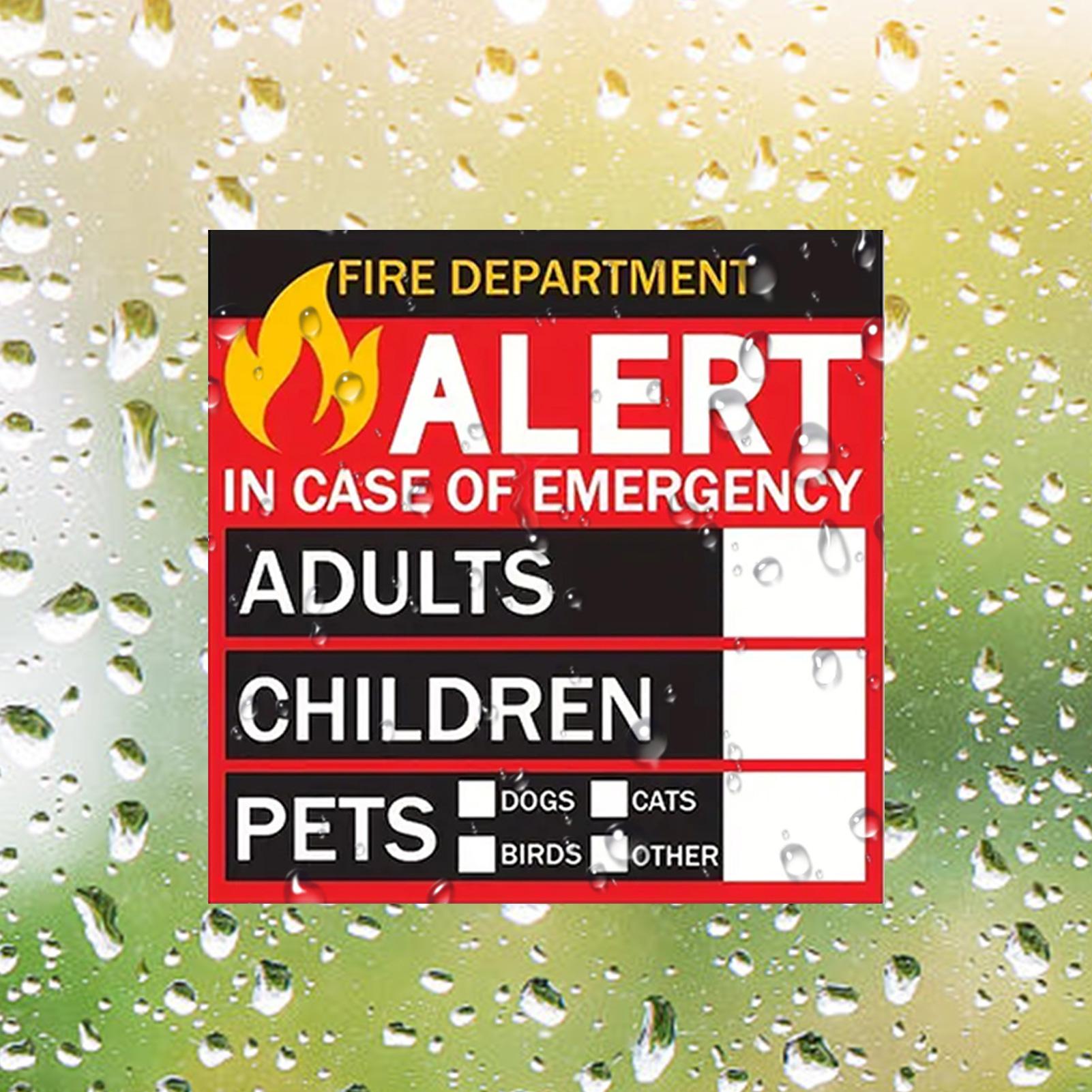 Fire Pet Alert Sticker Rain-Pr - Home Security Department 评论和价格