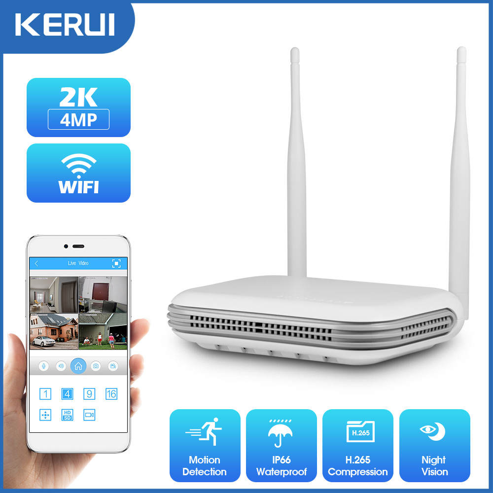 KERUI 2K 3K 4MP 8CH NVR WIFI O - Home Security Nvr 评论和价格
