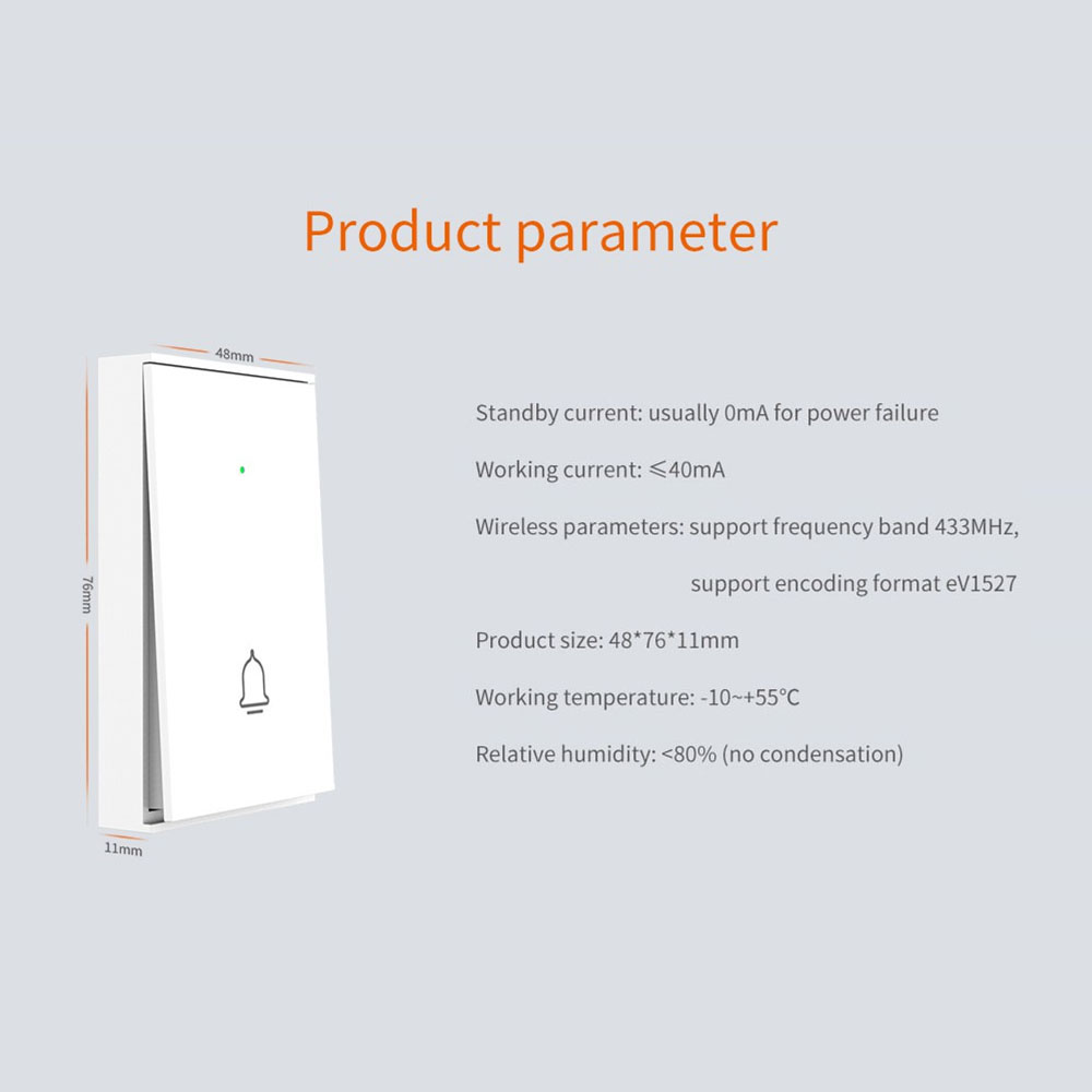 Staniot B100 Wireless Door Bel - Home Security Video Systems 评论和价格