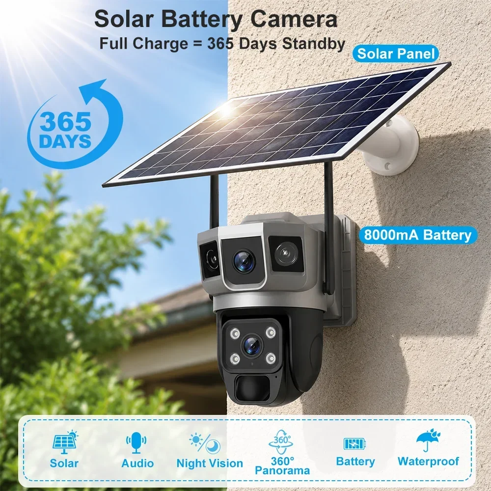 V380 4K 3 Screens 4G Camera So - Home Security Tech 评论和价格