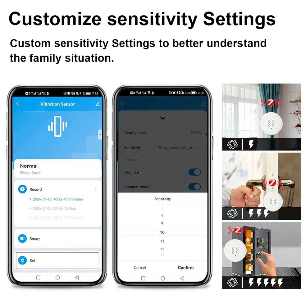 Tuya ZigBee Smart Vibration &  - Home Security Monitoring 评论和价格