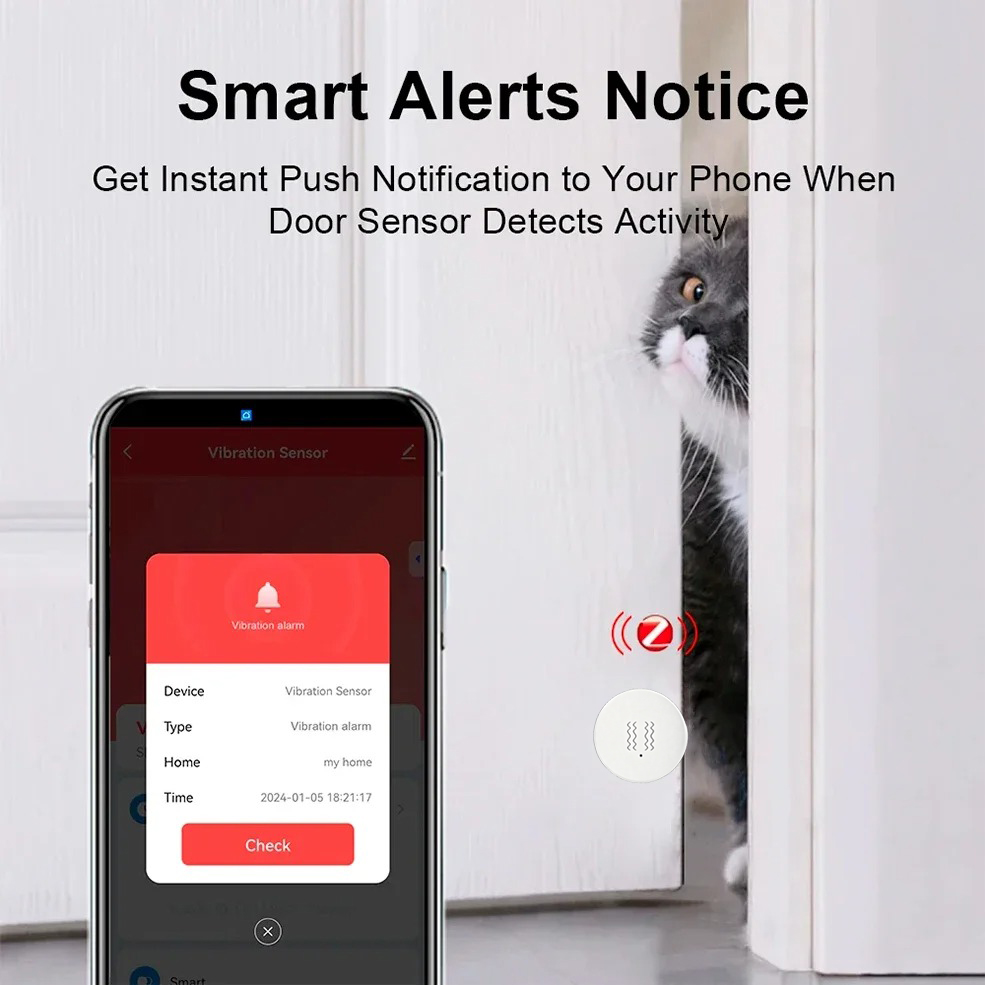 Tuya ZigBee Smart Vibration &  - Home Security Monitoring 评论和价格