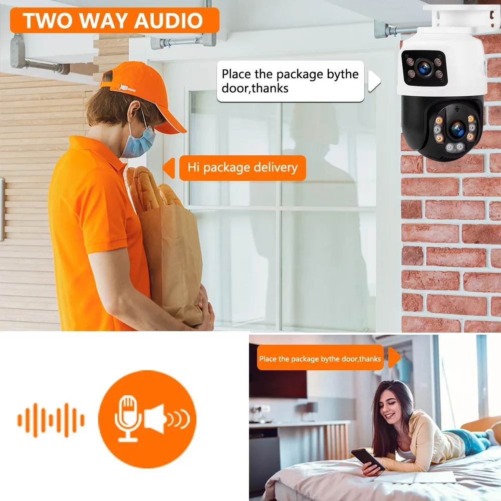 Outdoor 8MP POE PTZ Security C - Home Yard Security 评论和价格