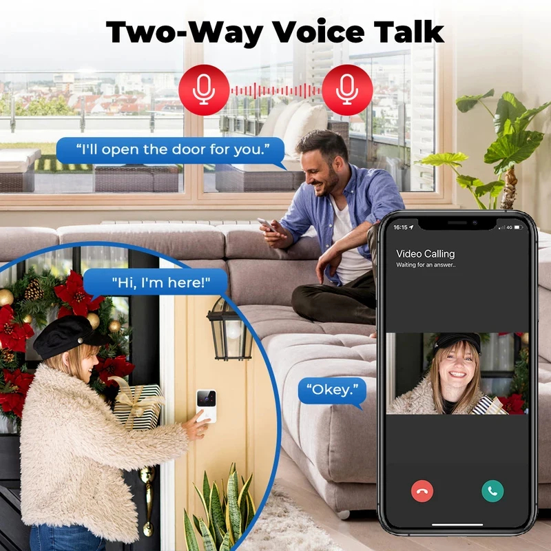 Smart Home WiFi Video Doorbell - Home Security Tech 评论和价格