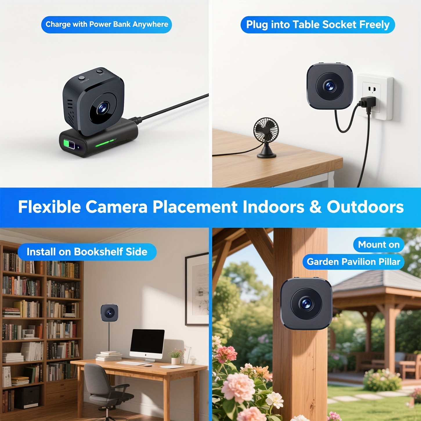 1080P HD Mini WiFi Camera Indo - Home Security Monitoring 评论和价格
