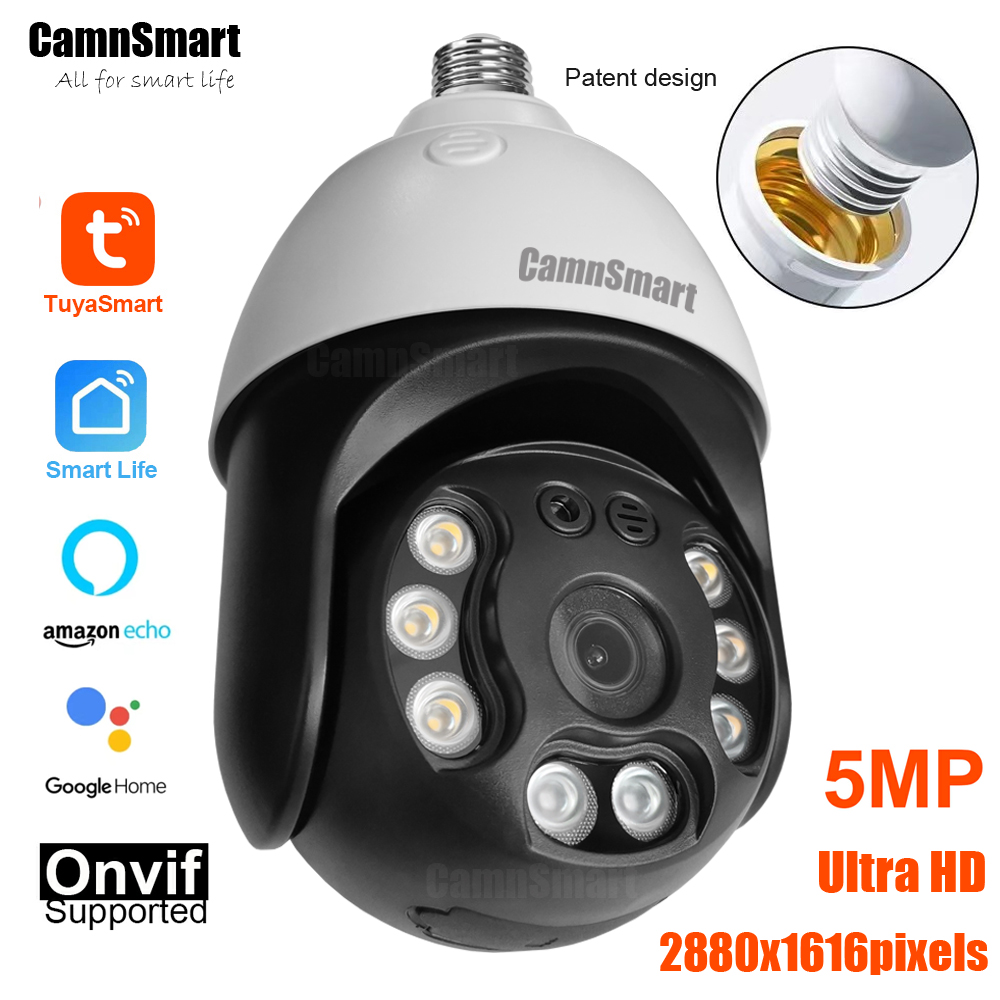 Camnsmart Tuya 5MP Alexa Wifi  - Home Security Google Camera 评论和价格
