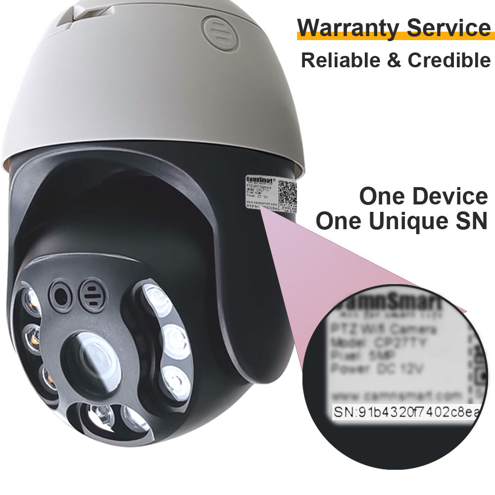 Camnsmart Tuya 5MP Alexa Wifi  - Home Security Google Camera 评论和价格