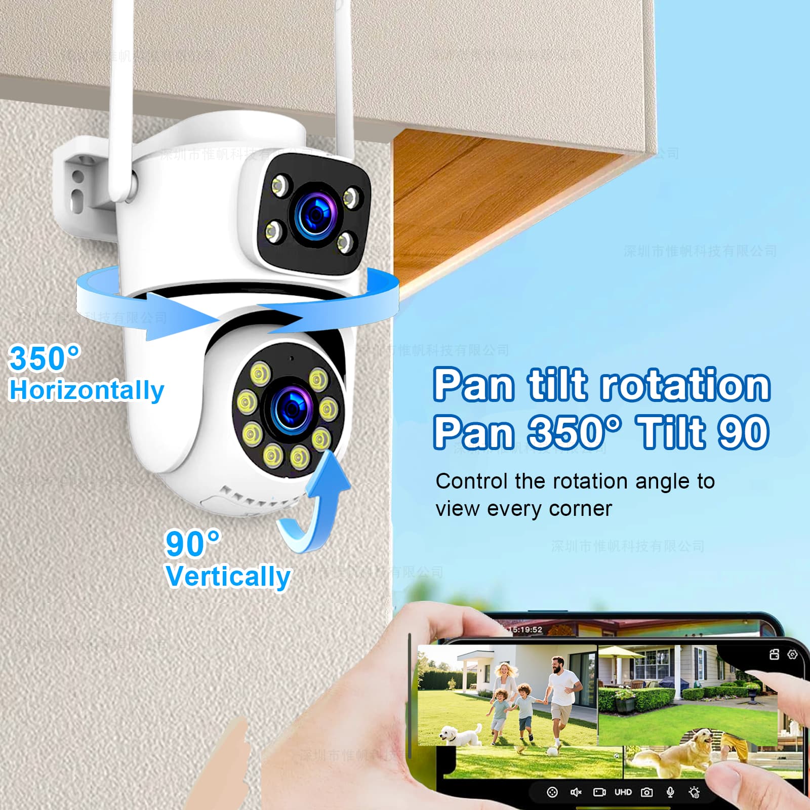 Tuya 10MP HD Dual Lens 5G Wifi - Home Security Google Camera 评论和价格