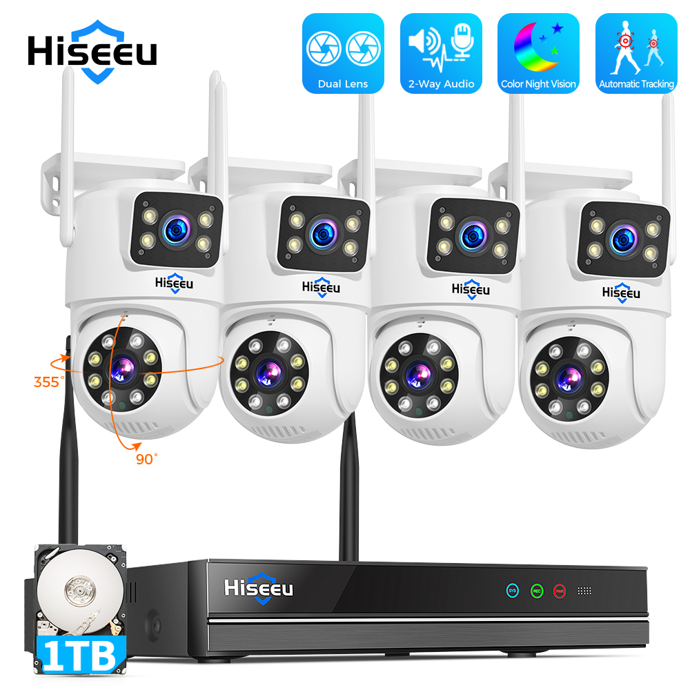 Hiseeu 6MP WiFi Dual Lens Came - Home Security Video Systems 评论和价格