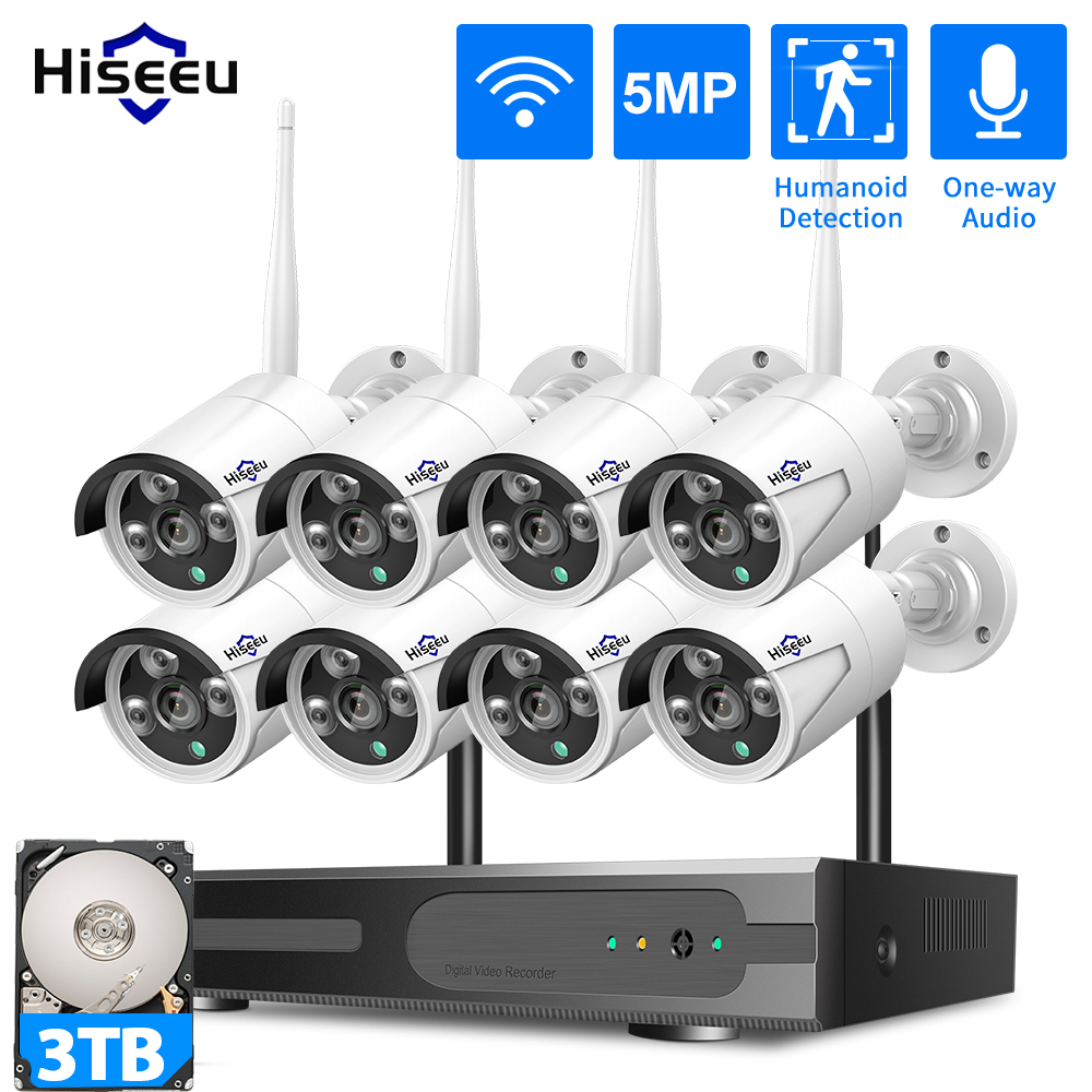 Hiseeu 3/5/8MP WiFi CCTV Camer - Home Security Nvr 评论和价格