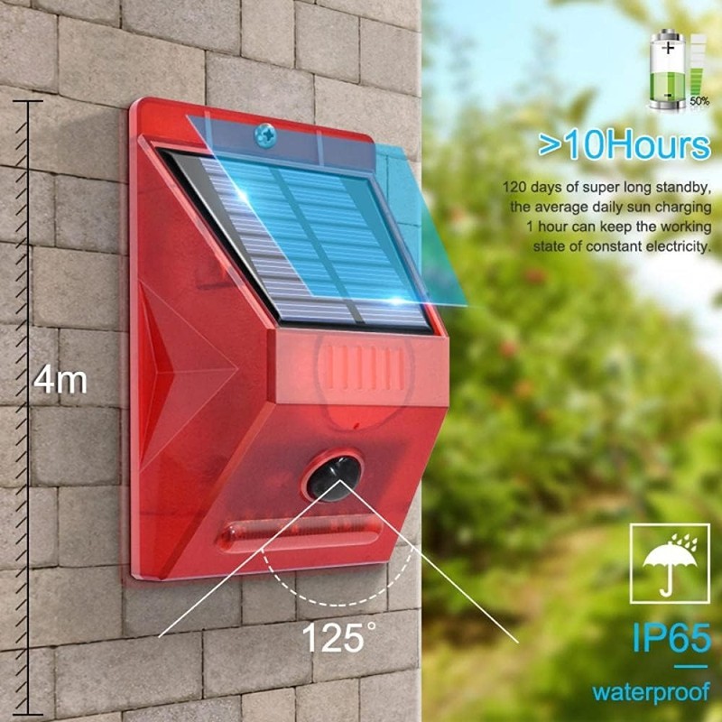 Infrared Motion Sensor Solar A - Solar Security Light 评论和价格