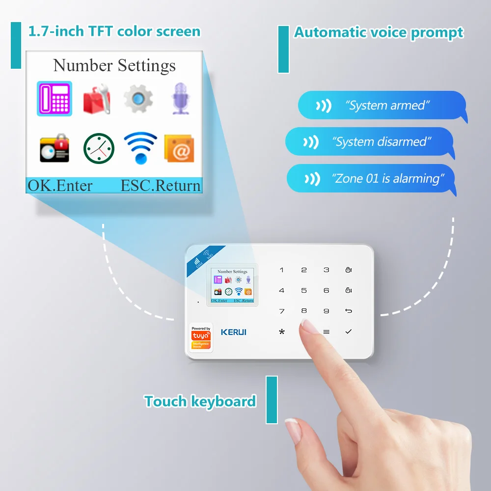 KERUI W181 Alarm System Securi - Home Security Google Camera 评论和价格