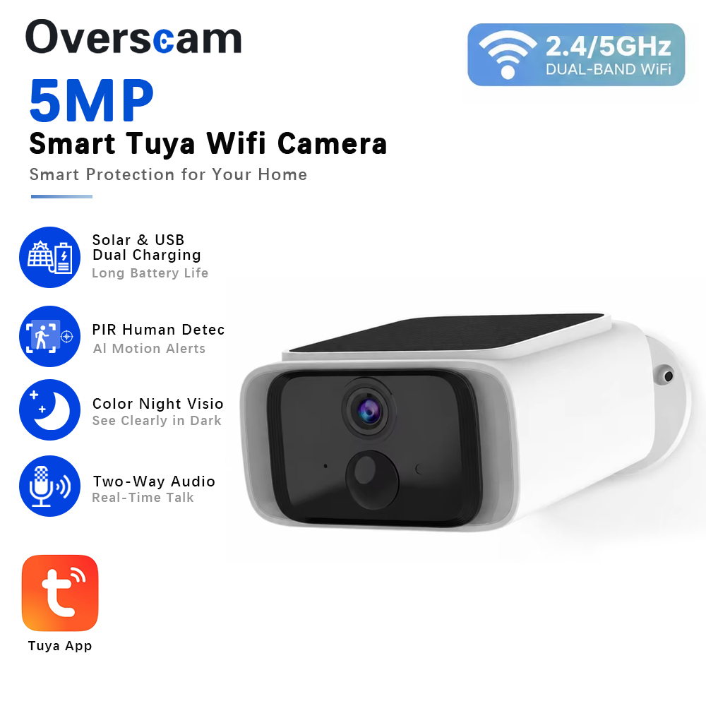 Tuya 5MP Solar Security Camera - Home Security Tech 评论和价格