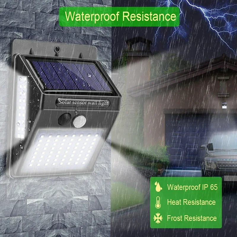 Outdoor Solar 100 LED PIR Moti - Home Yard Security 评论和价格