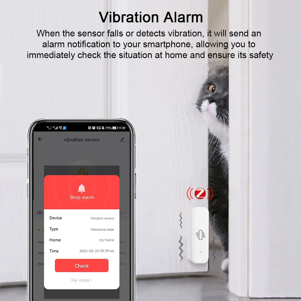 Tuya WiFi/Zigbee Smart Vibrati - Home Security Monitoring 评论和价格