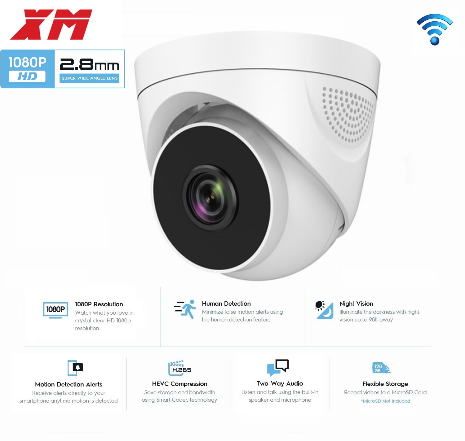 1080P WiFi Security Camera 2MP - Home Security Video Systems 评论和价格