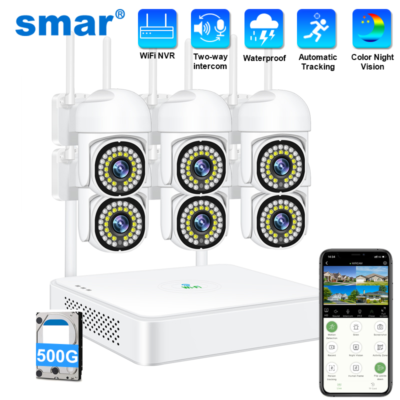 Smar 3MP Wireless CCTV Securit - Home Security Cameras Outdoor 评论和价格